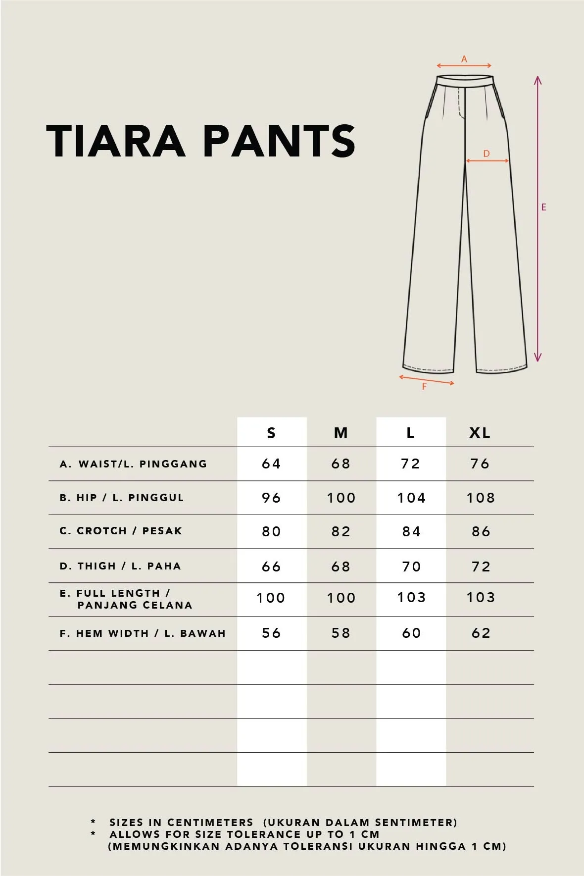 TIARA WIDE LEG PANTS GREY