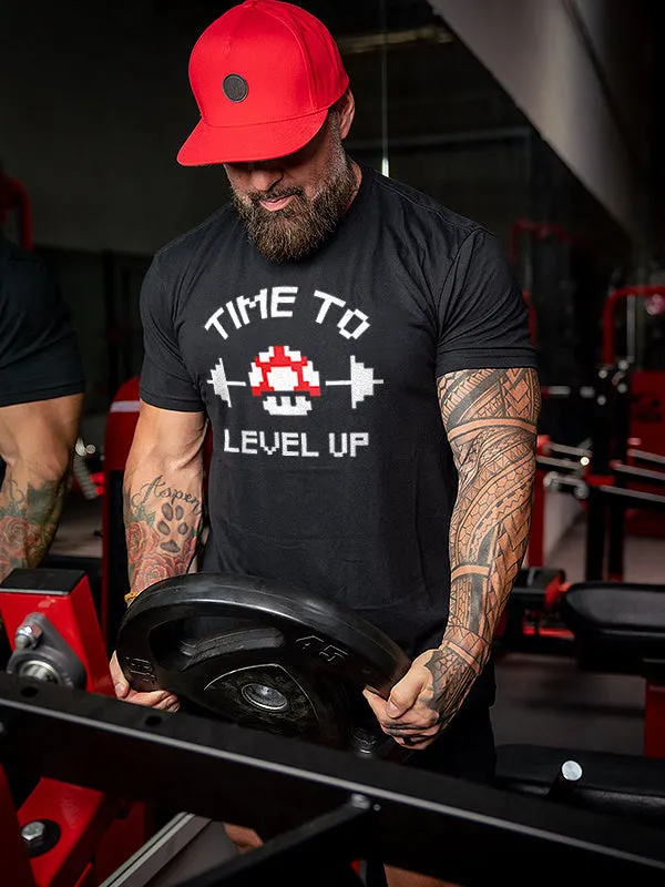 Time To Level Up Printed Men's T-shirt