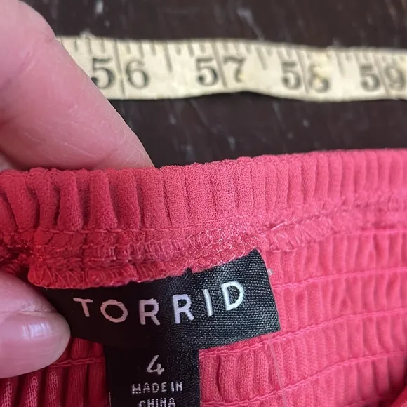Torrid High Low Pink Chiffon Maxi Size 4.