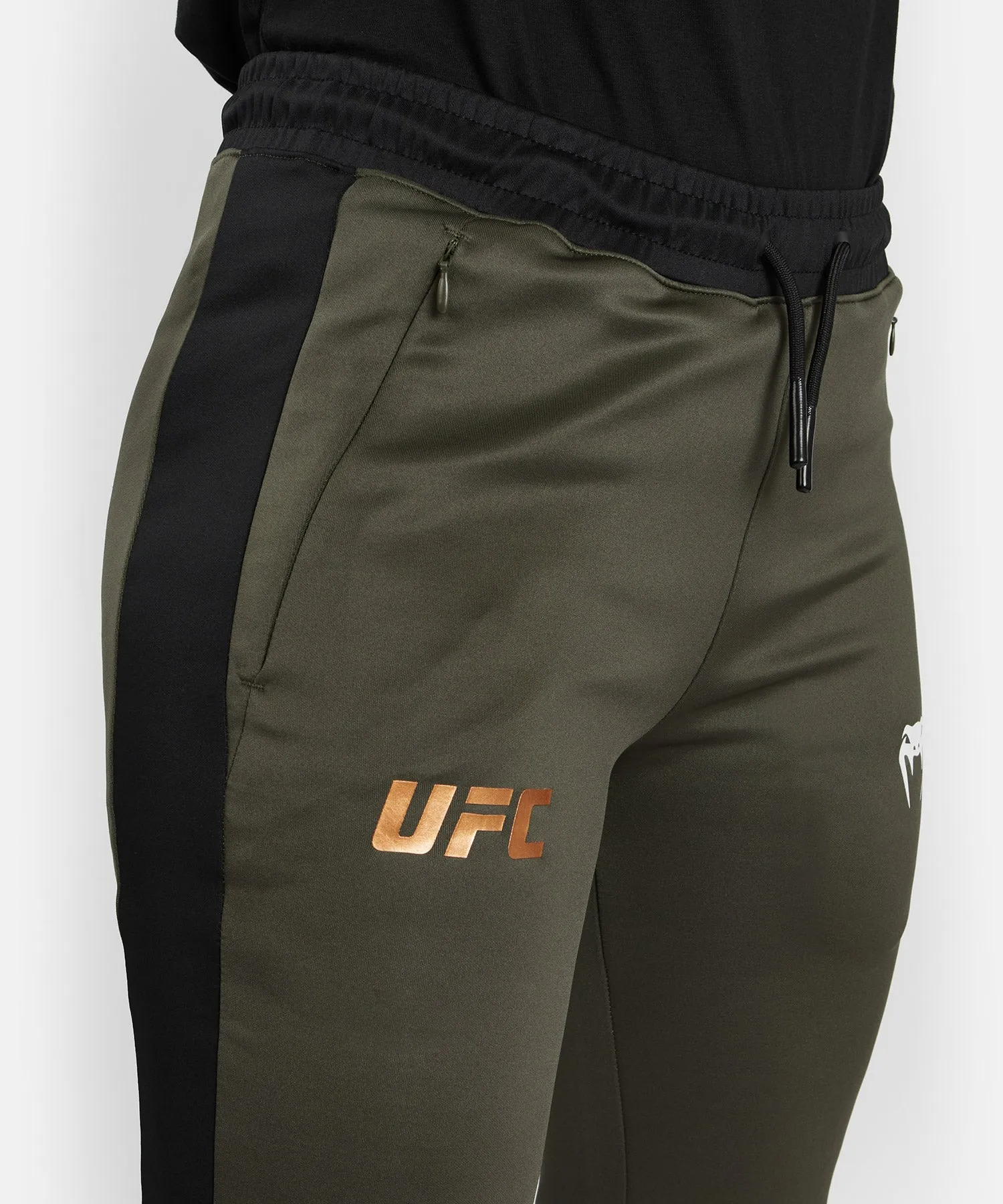 UFC Adrenaline by Venum Fight Week Performance Joggingbroek voor Dames - Khaki/Brons