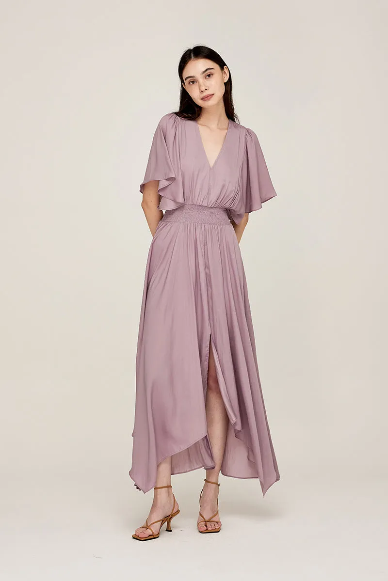 Unbalanced Skirt Maxi Dress