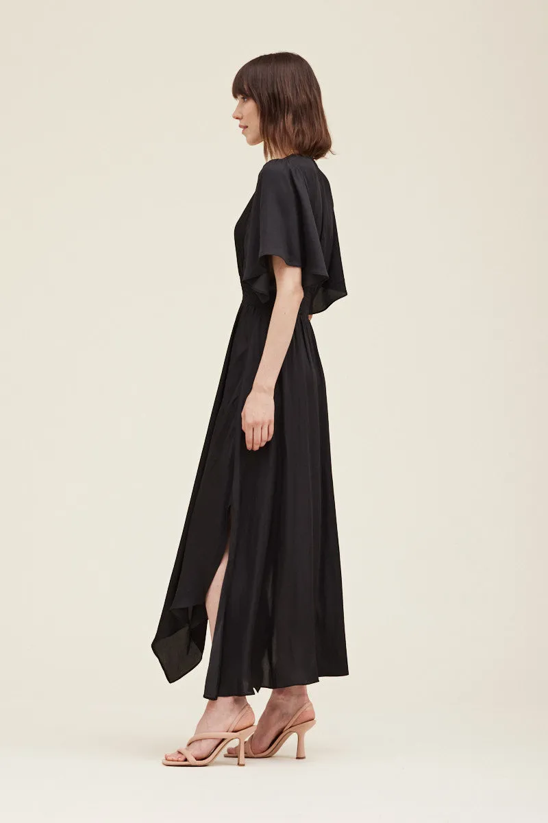 Unbalanced Skirt Maxi Dress