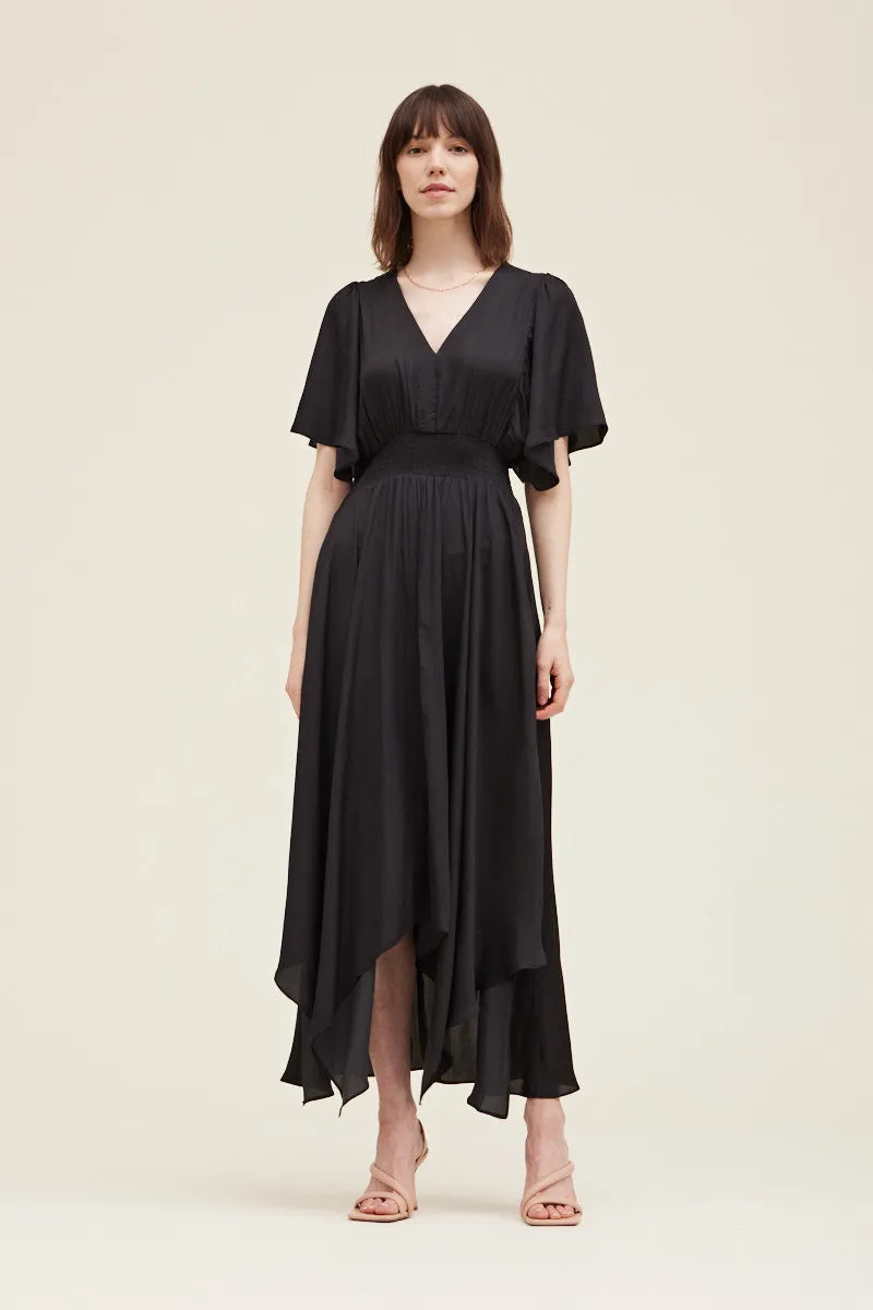 Unbalanced Skirt Maxi Dress