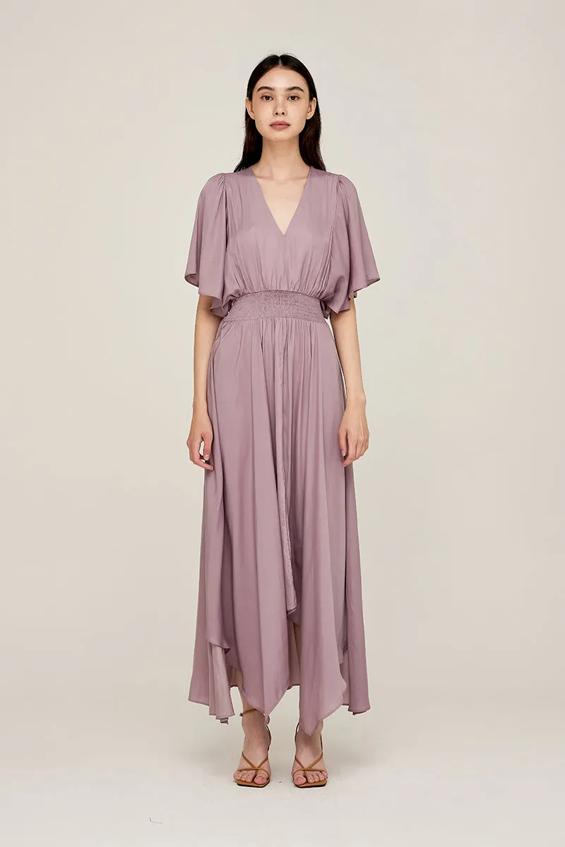 Unbalanced Skirt Maxi Dress