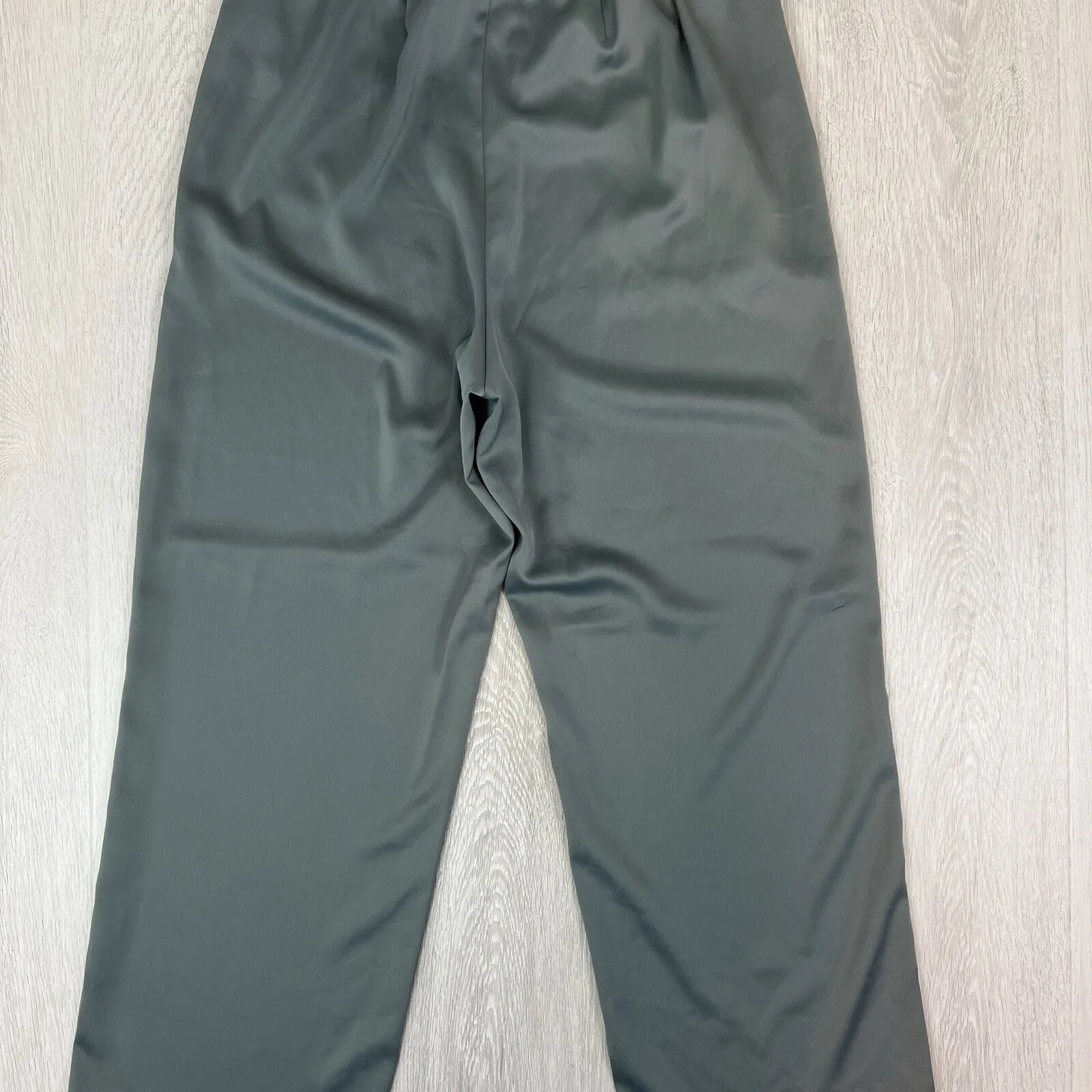 Uniqlo Womens Satin Green Dress Pants Size Large