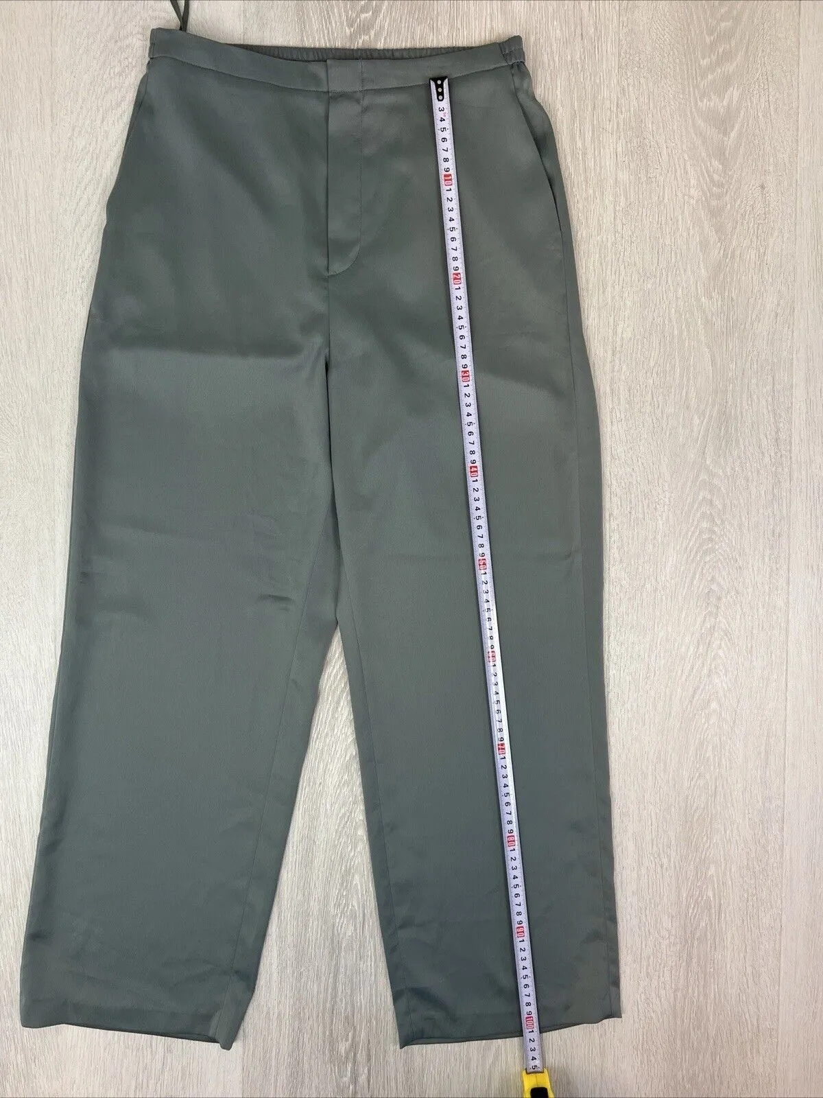Uniqlo Womens Satin Green Dress Pants Size Large