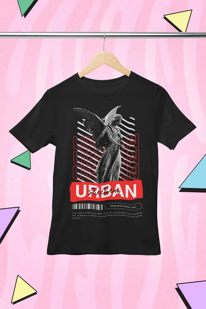 Urban Streetwear - Unisex Oversized Cotton Graphic Printed T-Shirt