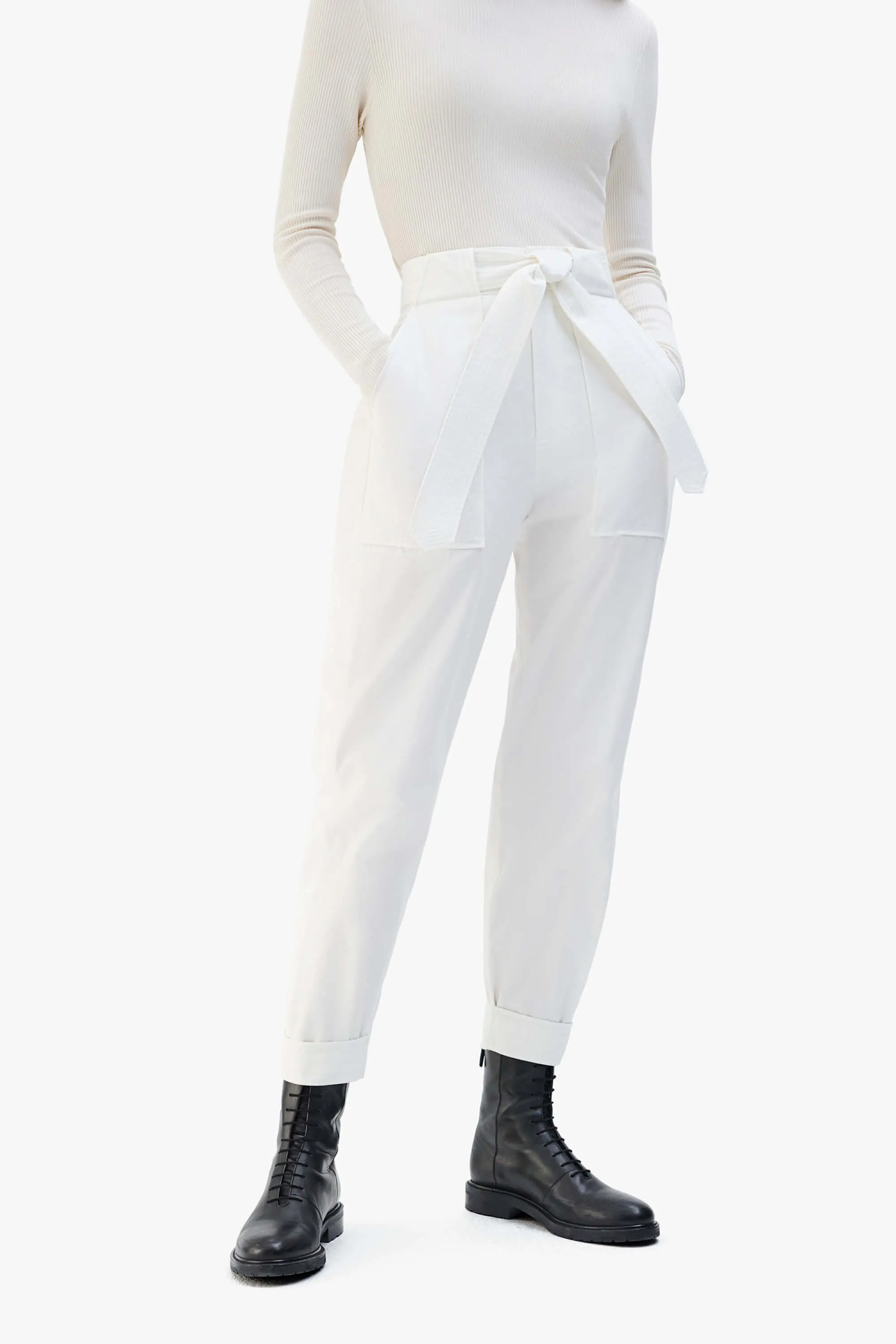 Utility Tapered Trouser - White