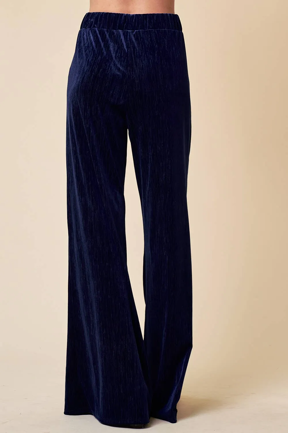 Velvet Wide Leg Pants