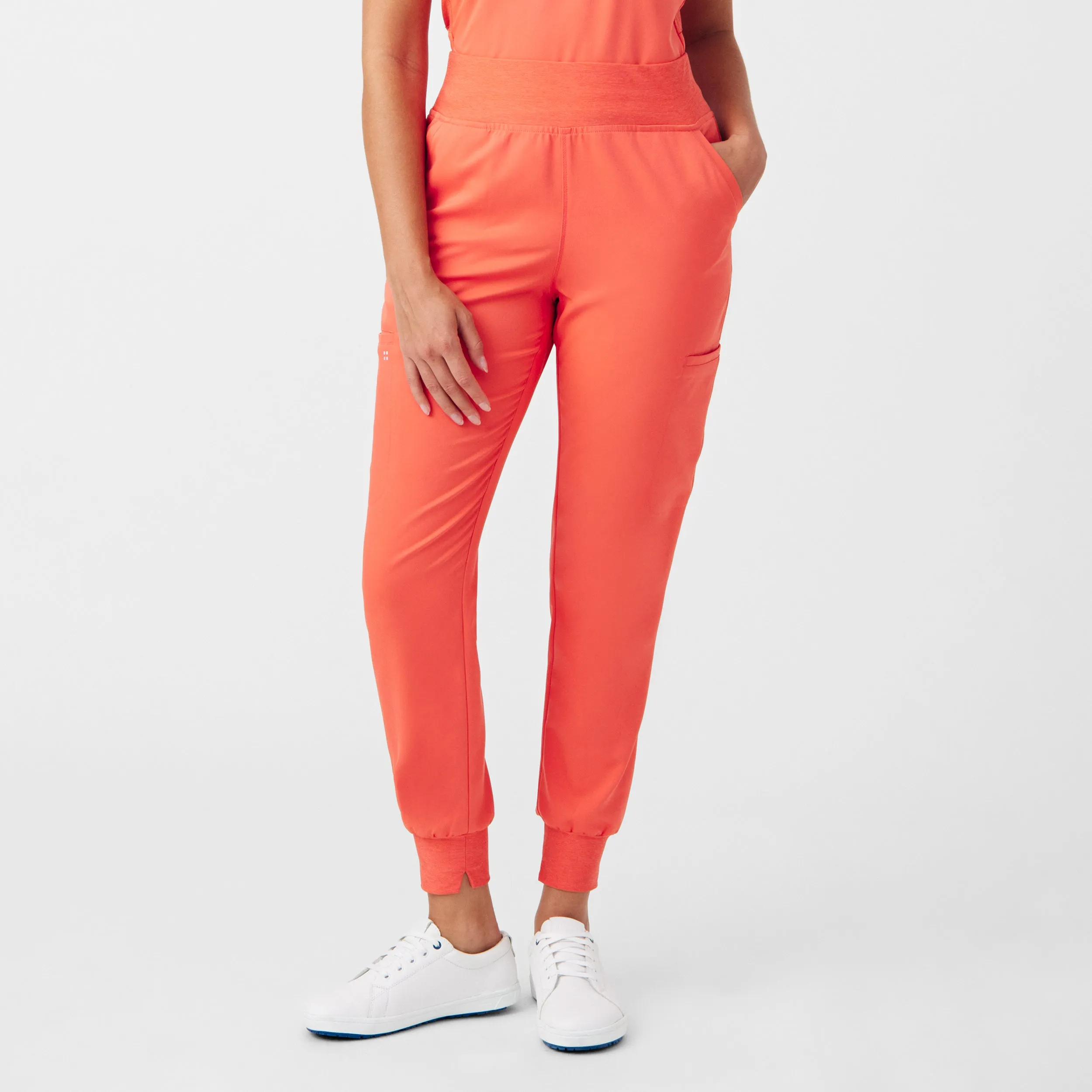 VIBE WB420 Women's Jogger Scrub Pants Coral Sunset