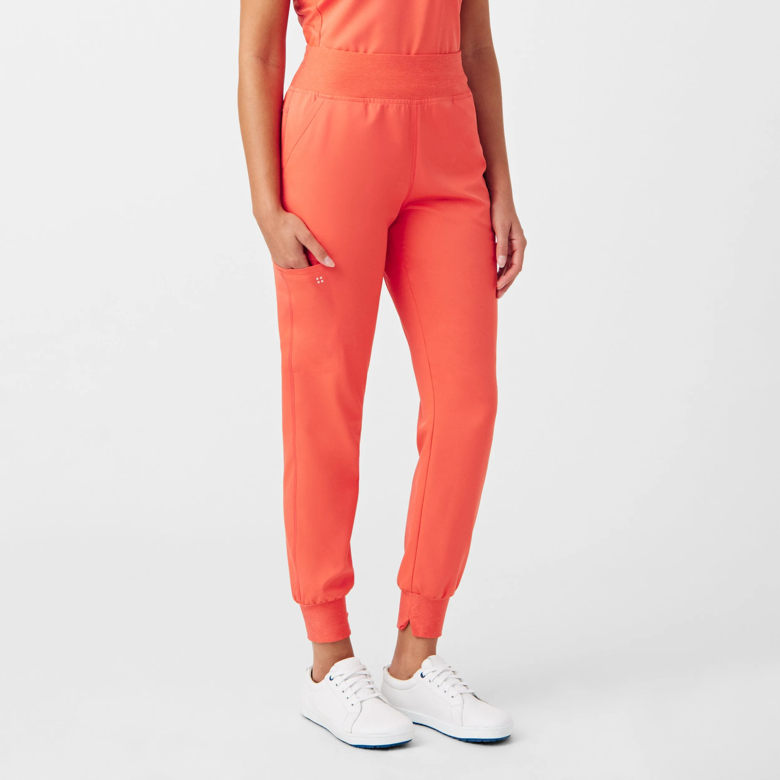 VIBE WB420 Women's Jogger Scrub Pants Coral Sunset