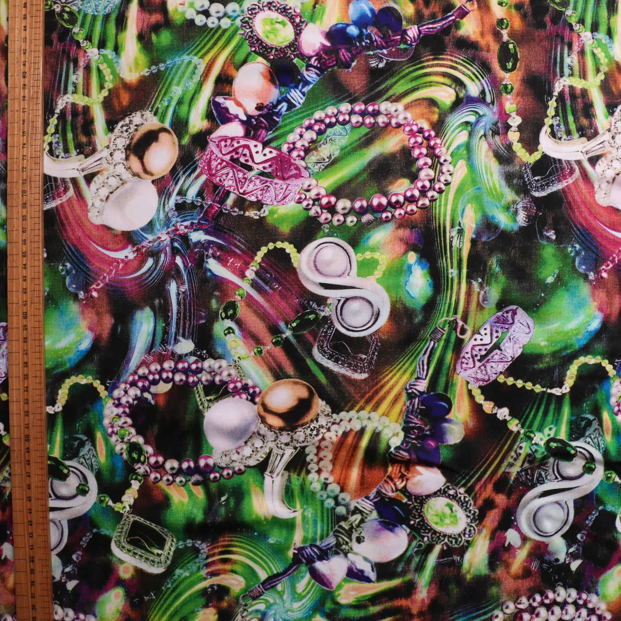 Viscose Challis Fabric - Pink or green