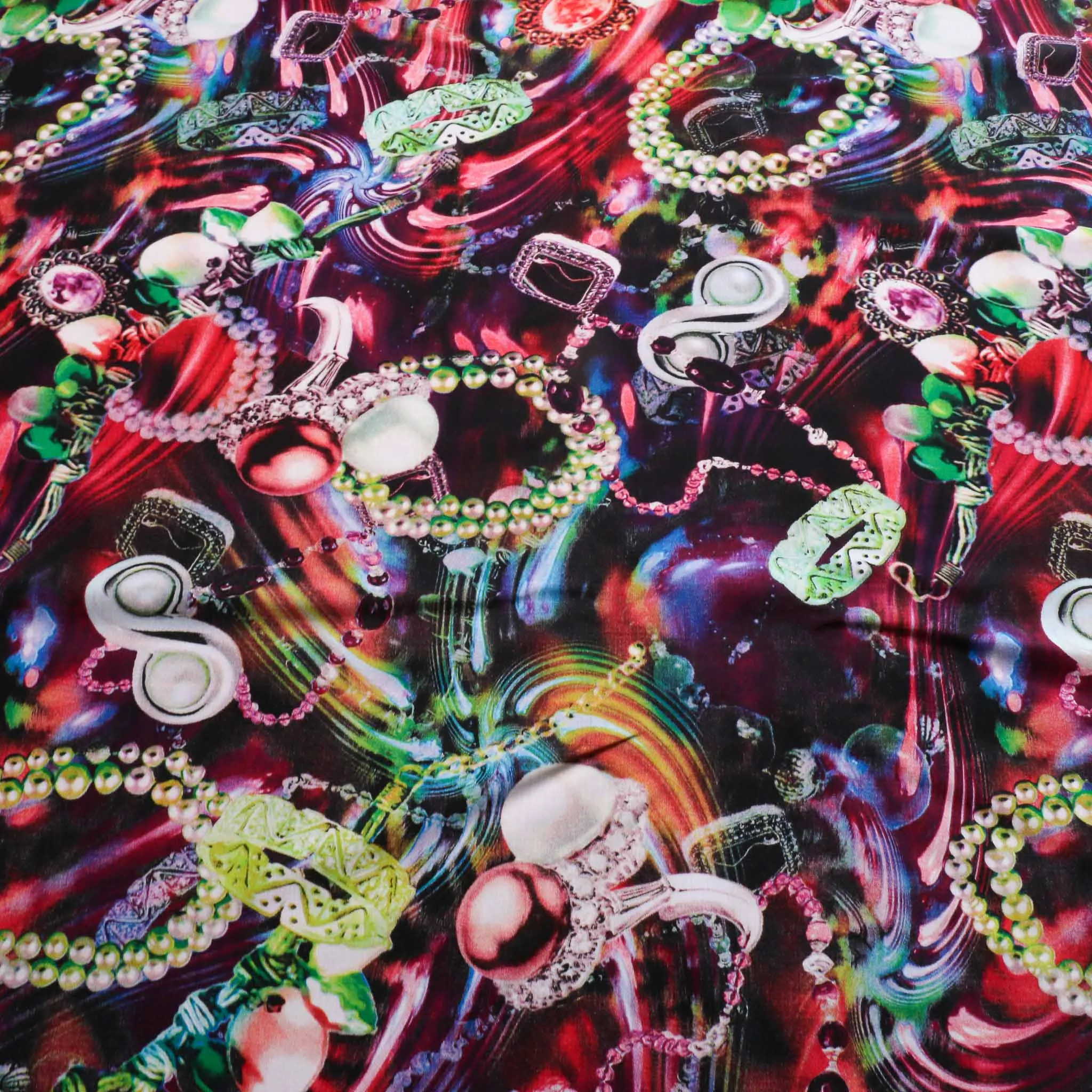 Viscose Challis Fabric - Pink or green