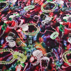 Viscose Challis Fabric - Pink or green