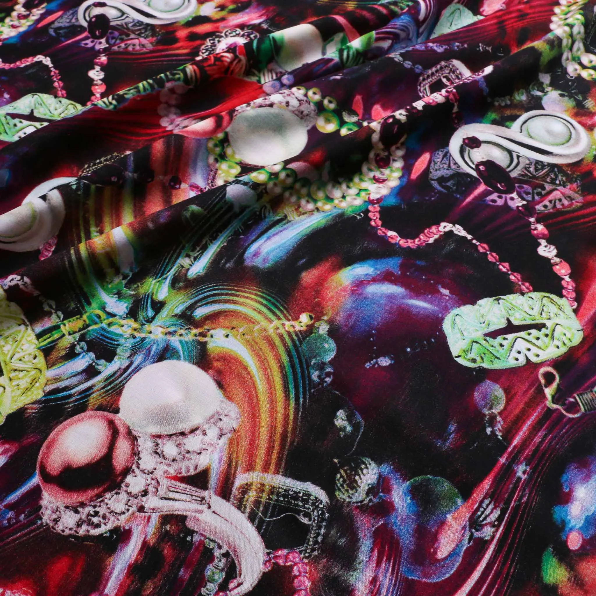 Viscose Challis Fabric - Pink or green