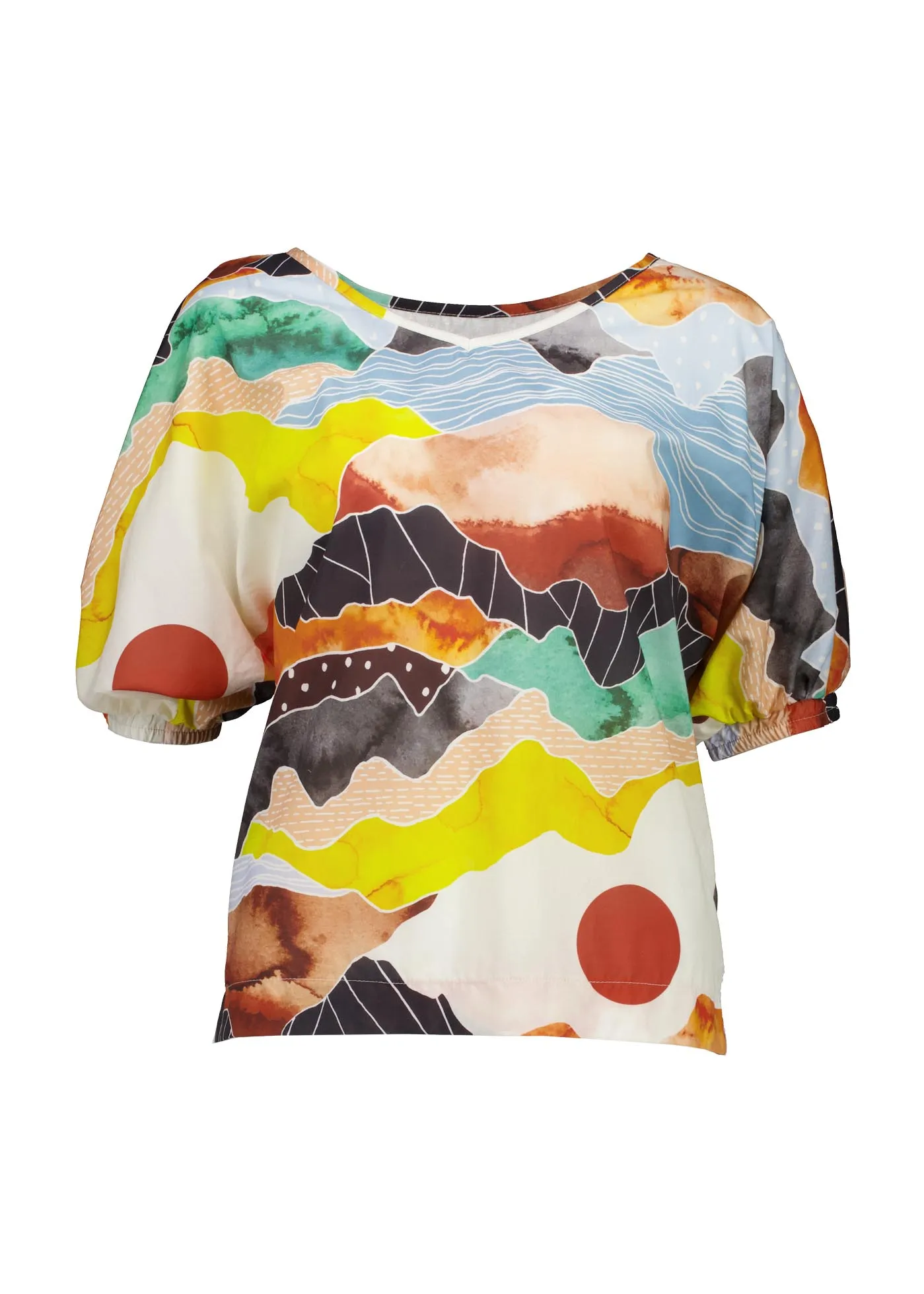 Vista Camisa Orange in Cotton