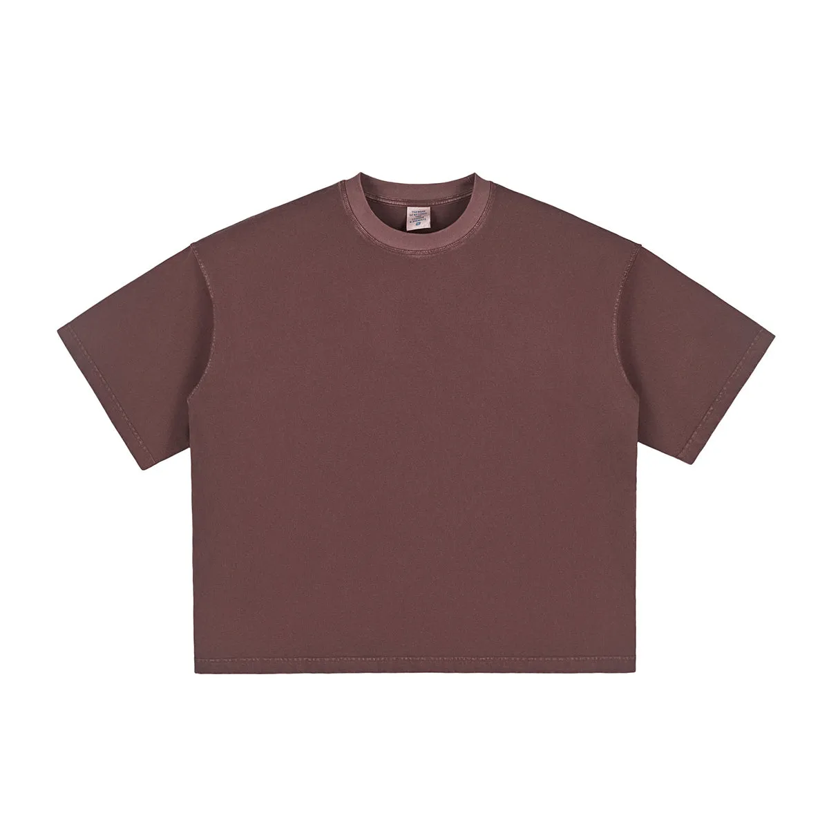 Washed Cotton Boxy T Shirt 260gsm