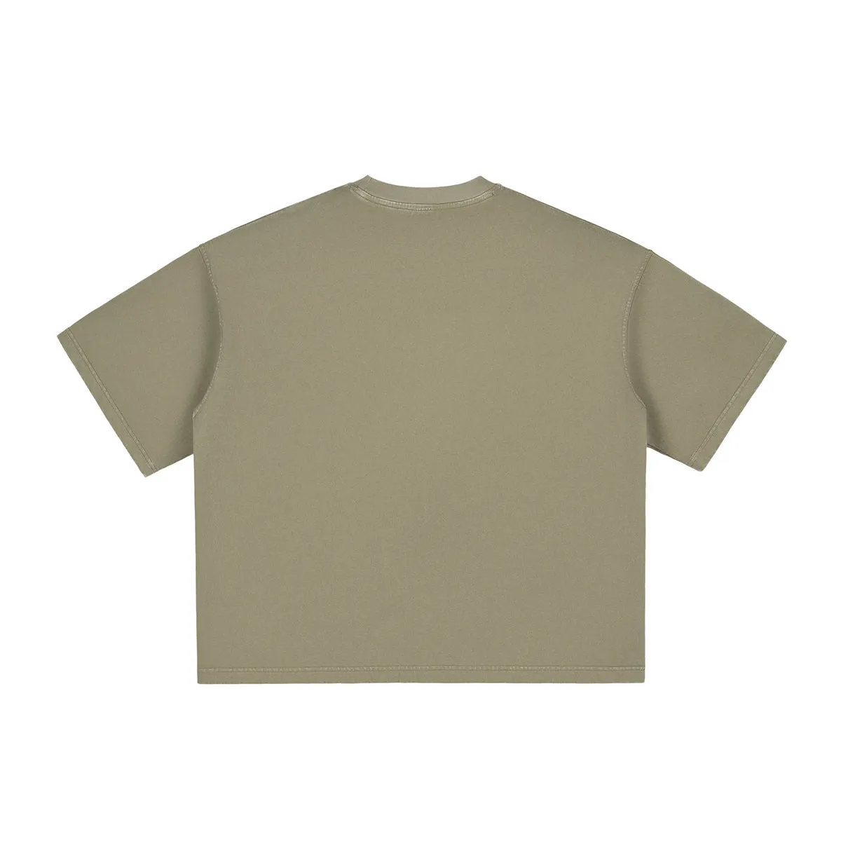 Washed Cotton Boxy T Shirt 260gsm