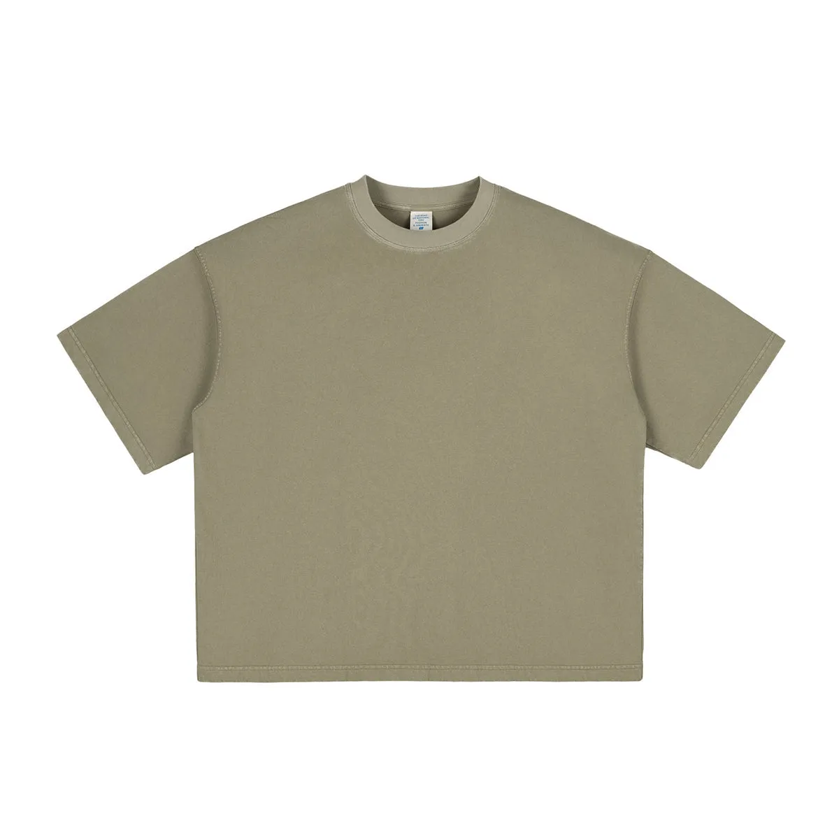 Washed Cotton Boxy T Shirt 260gsm