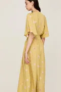 Watercolor Floral Print Dress