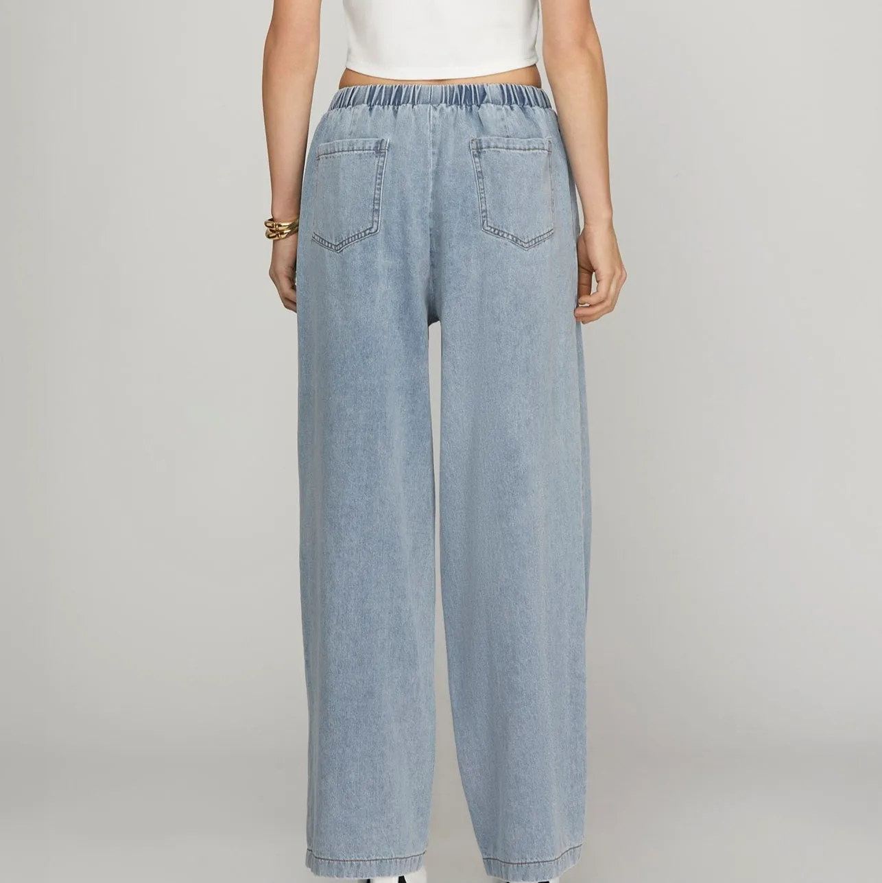 Wide Denim Pants