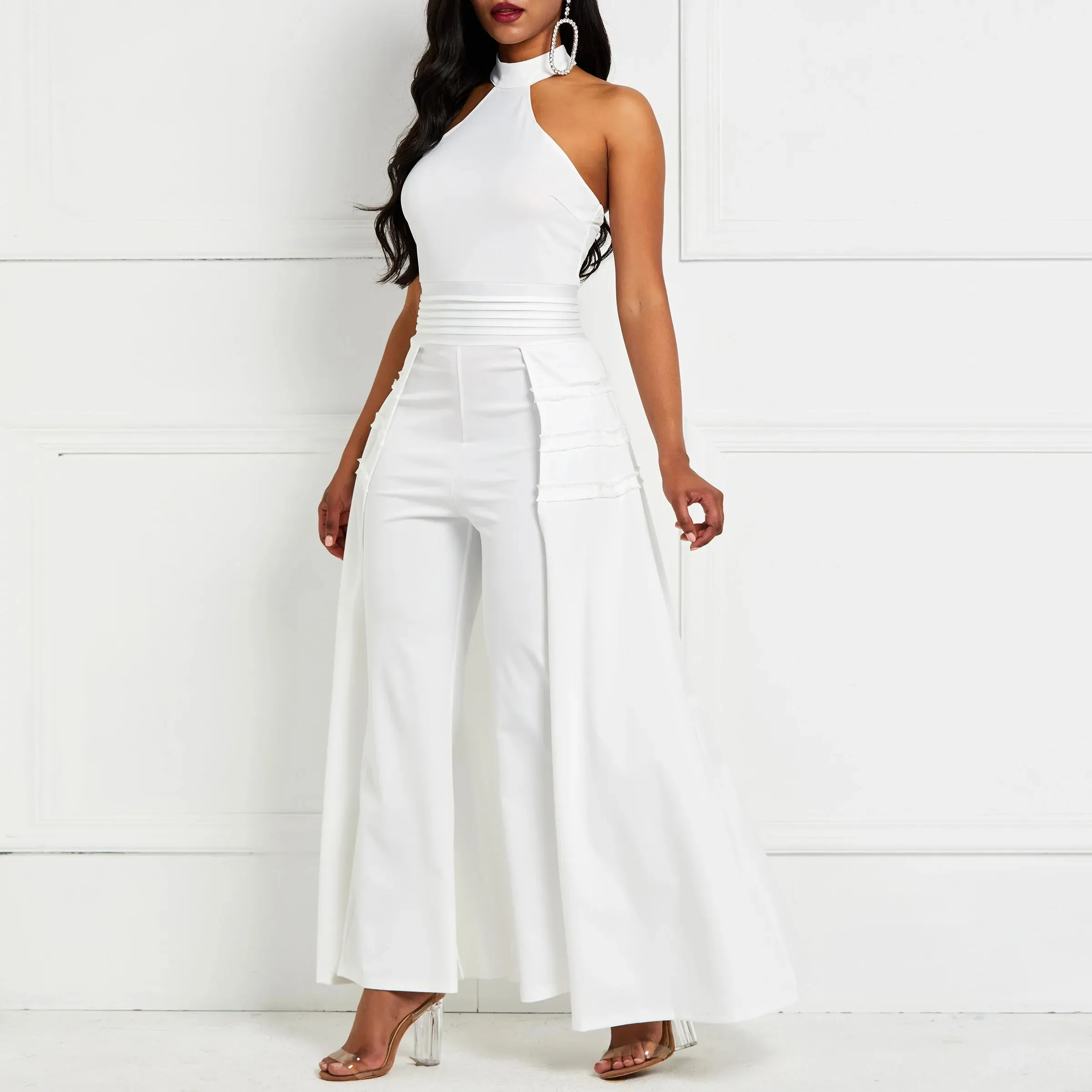 Wide Leg Pants Women Jumpsuit