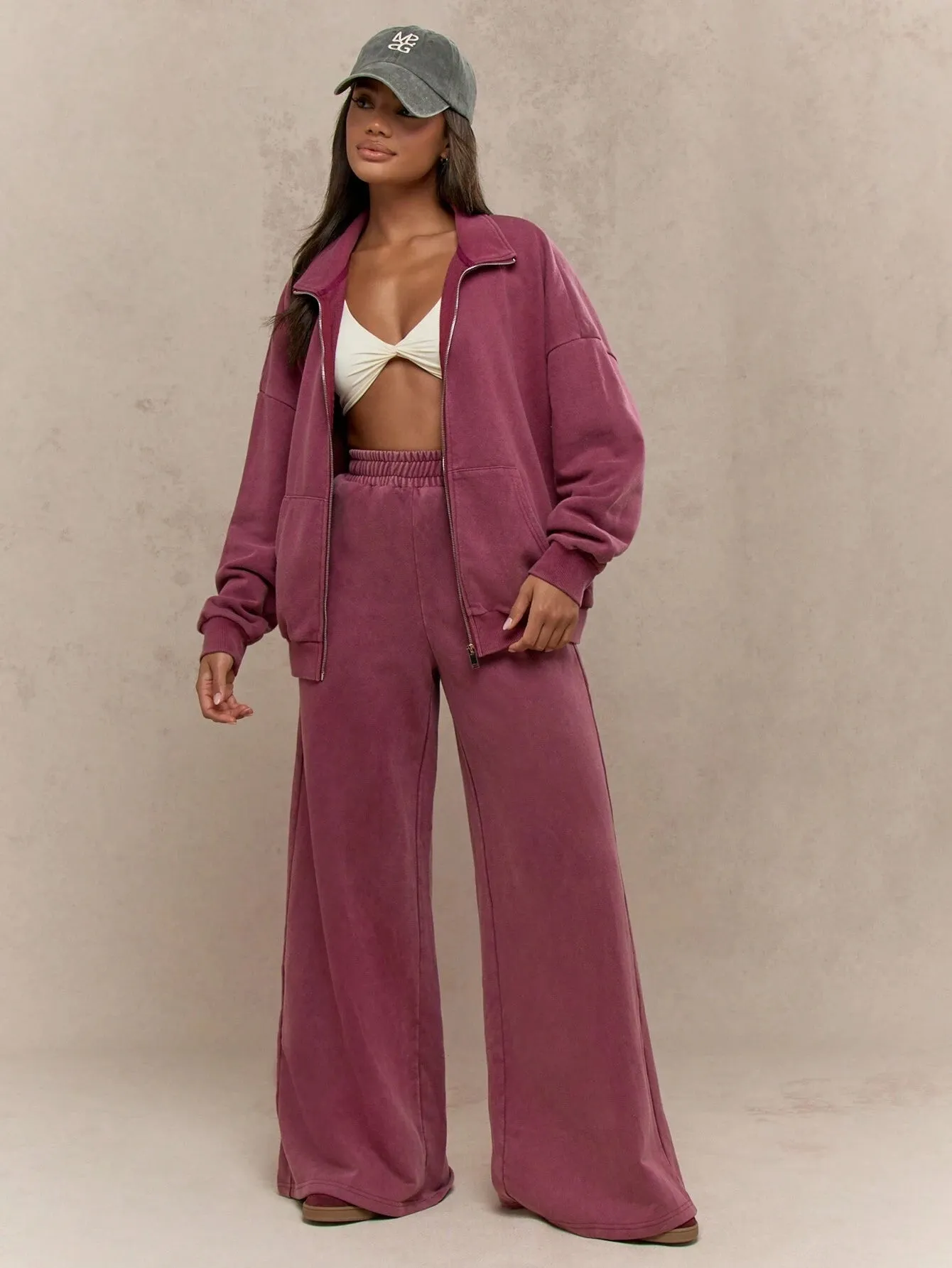 Wide-Leg Sweatpants with Pockets – Cosy & Stylish
