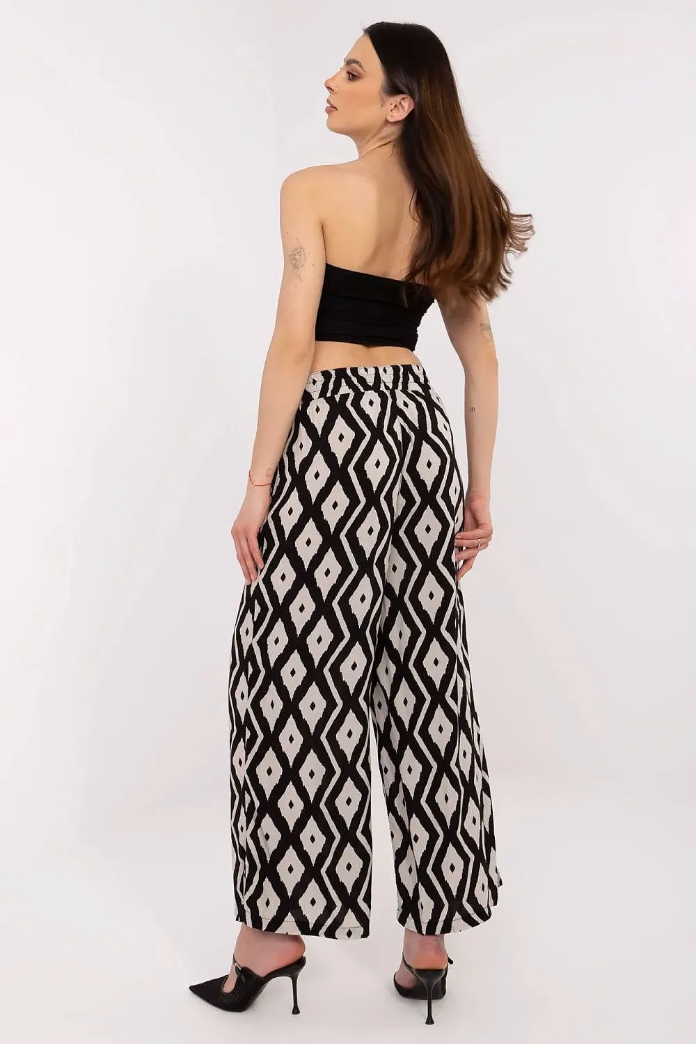 Women light high waist trousers
