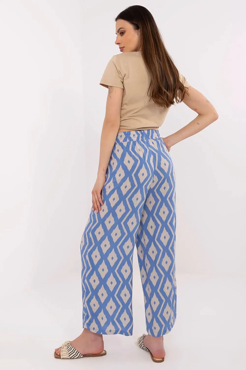 Women light high waist trousers