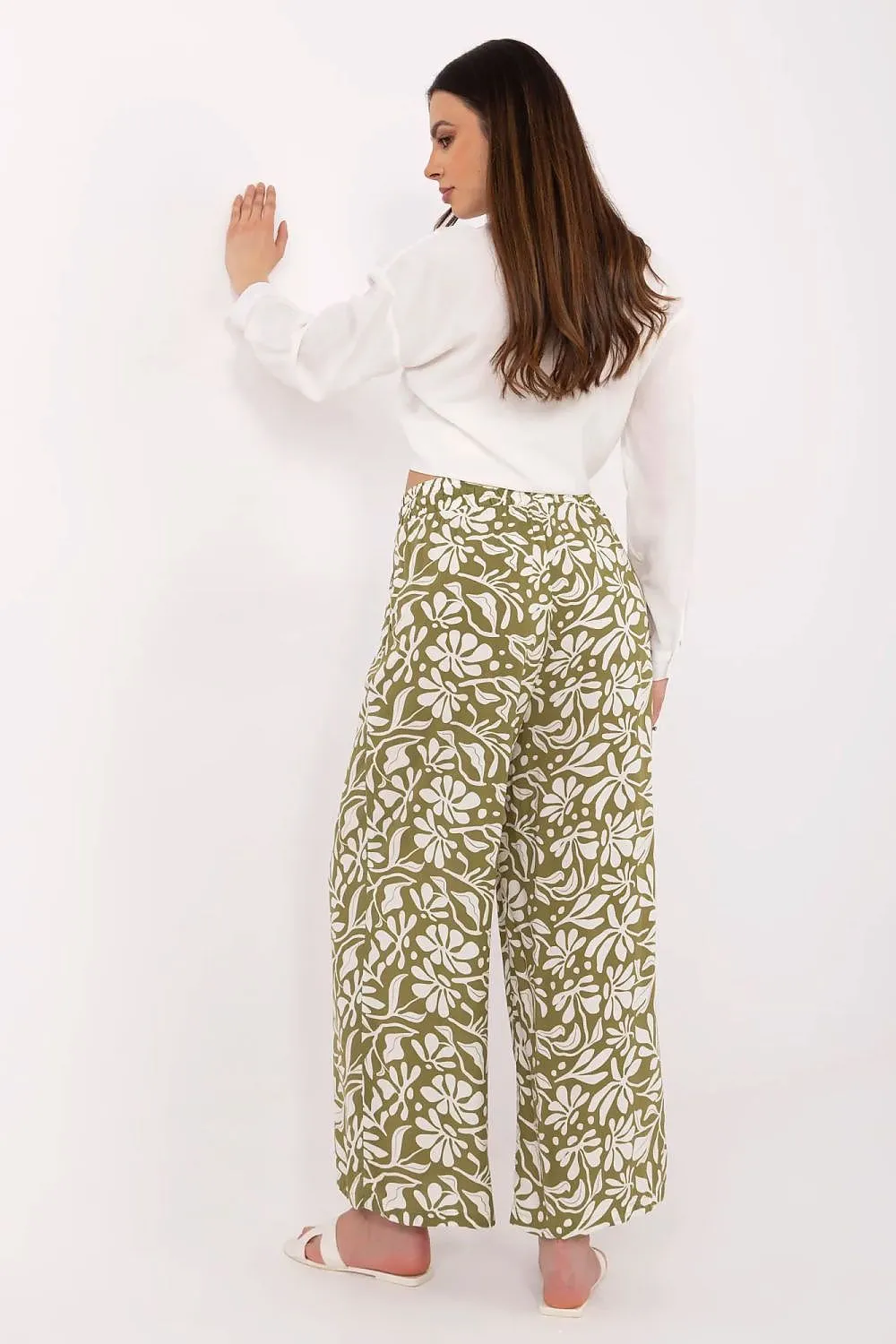 Women light high waist trousers