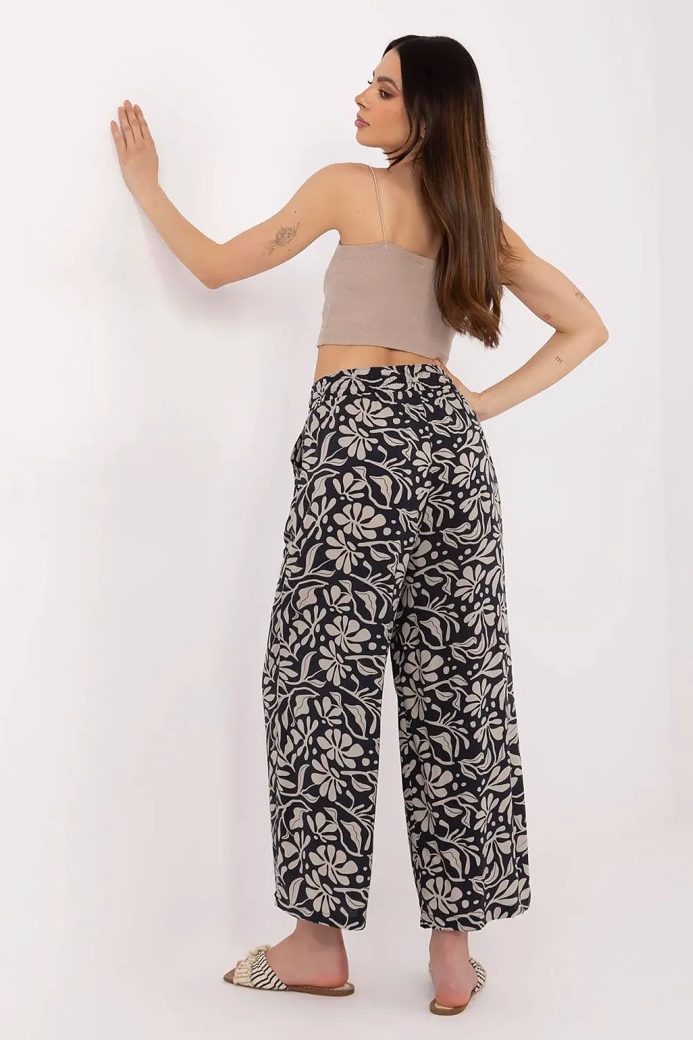 Women light high waist trousers