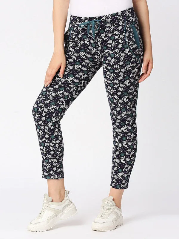 Women Multicolor Printed Track Pants - NEO CLASSIC TRACK-ST-BK