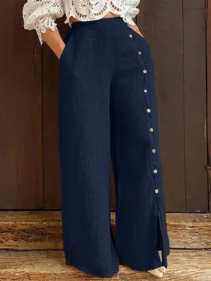Women’s Elastic Waist Wide Leg Pants