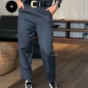 Women's High Waist Casual Straight Pants
