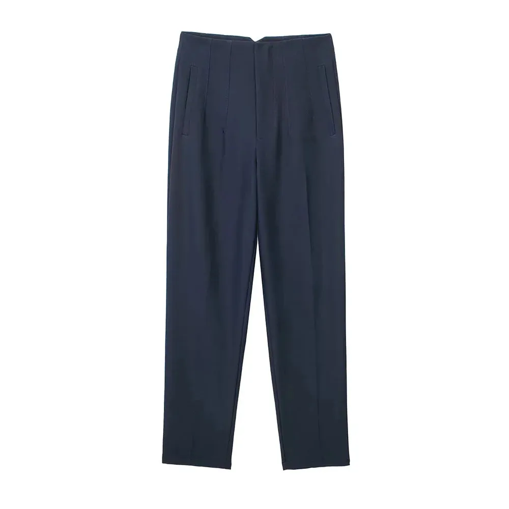 Women's High Waist Vintage Ankle Pants