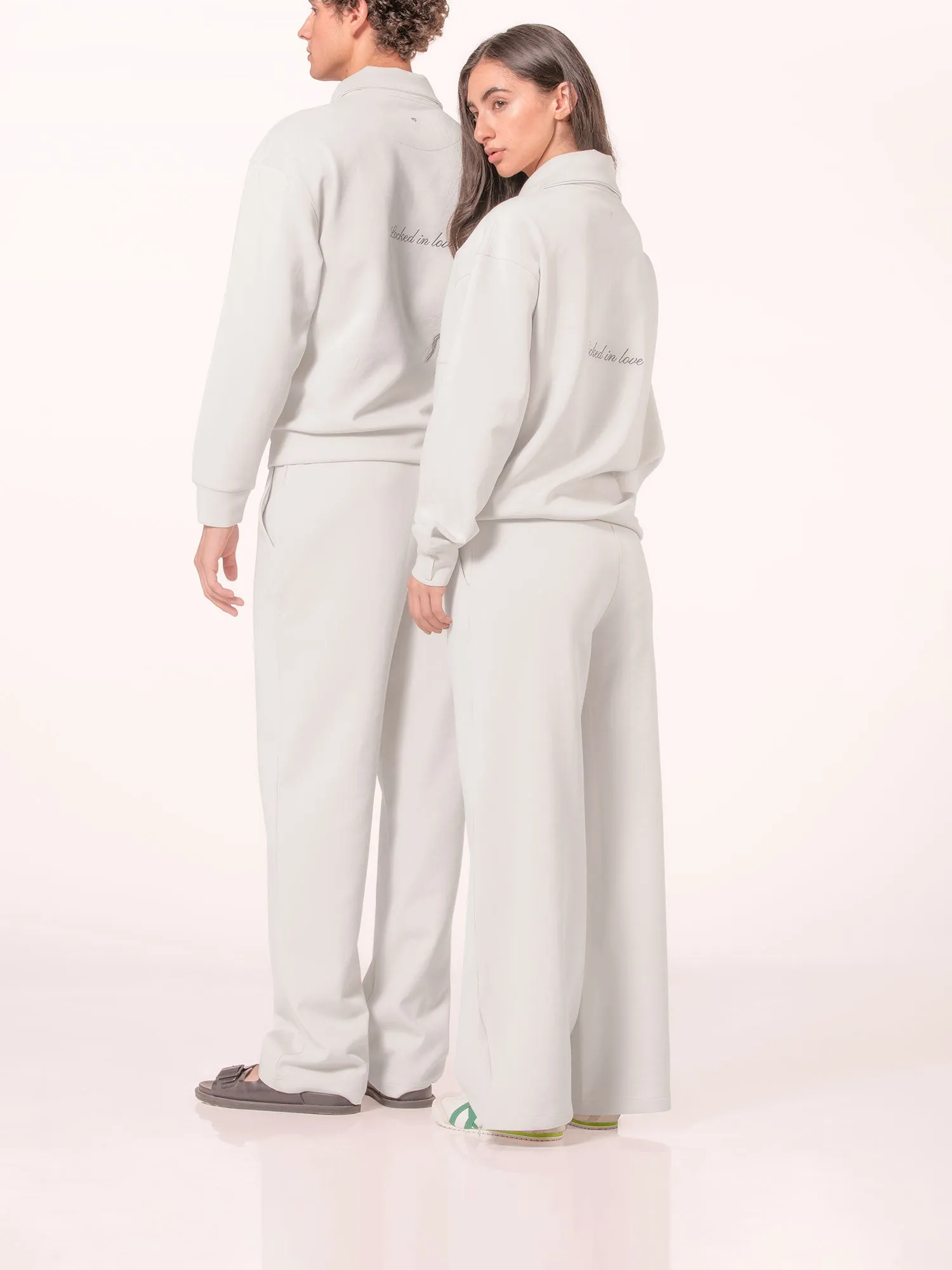 woo'ed wide-leg pants