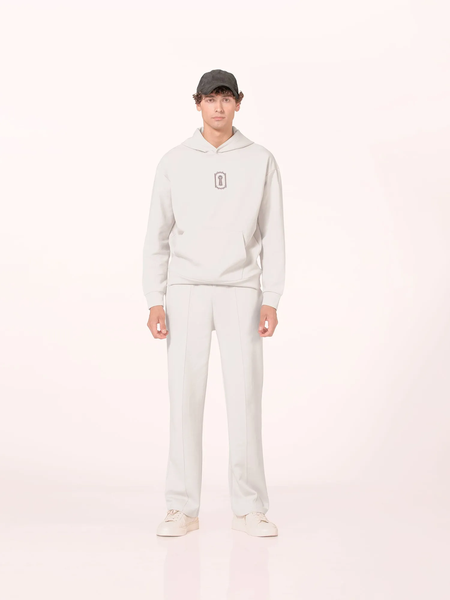 woo'ed wide-leg pants