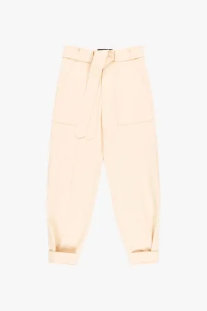 Wool Tapered Trouser - Soft Sand