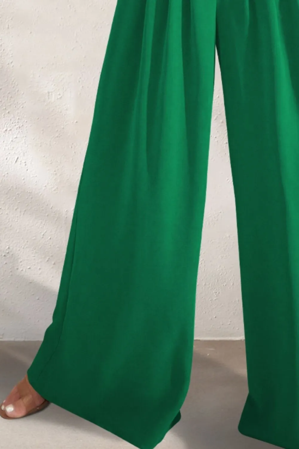 Zealand Pocketed High Waist Wide Leg Pants
