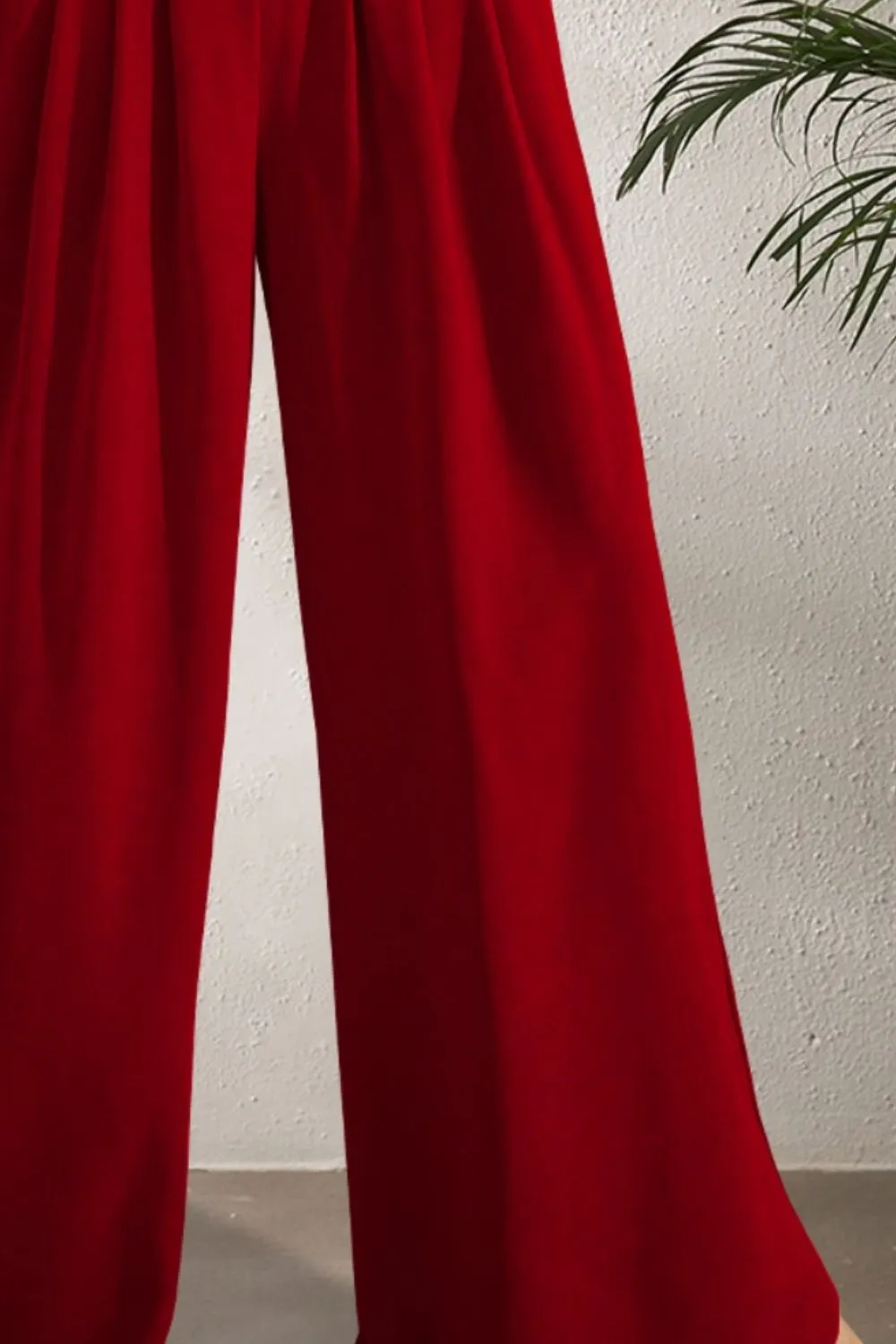 Zealand Pocketed High Waist Wide Leg Pants