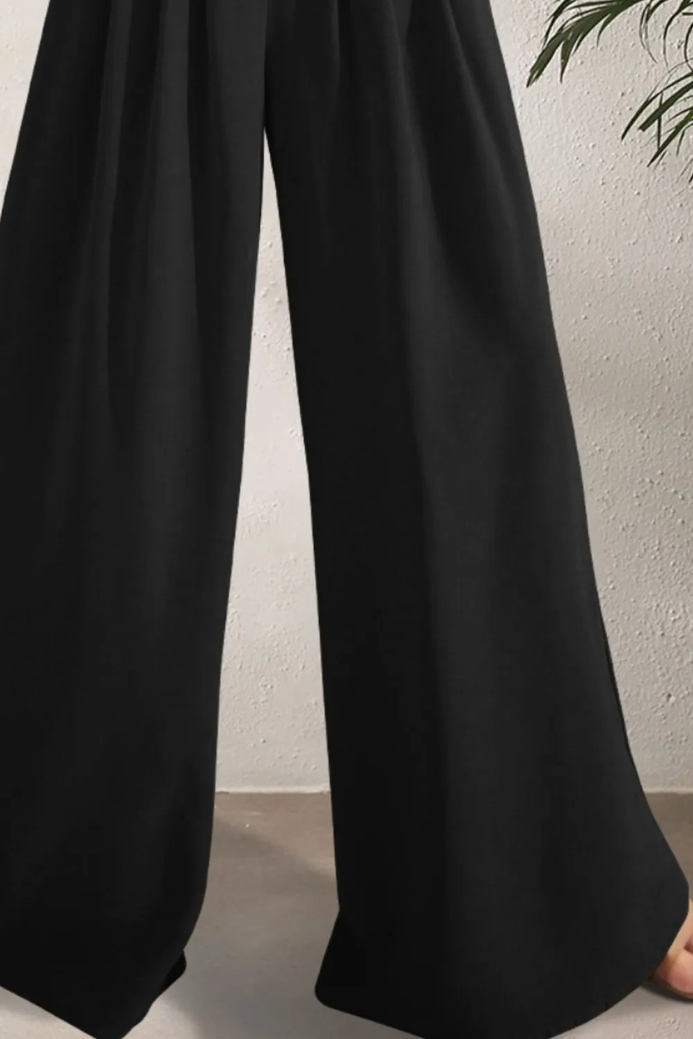Zealand Pocketed High Waist Wide Leg Pants