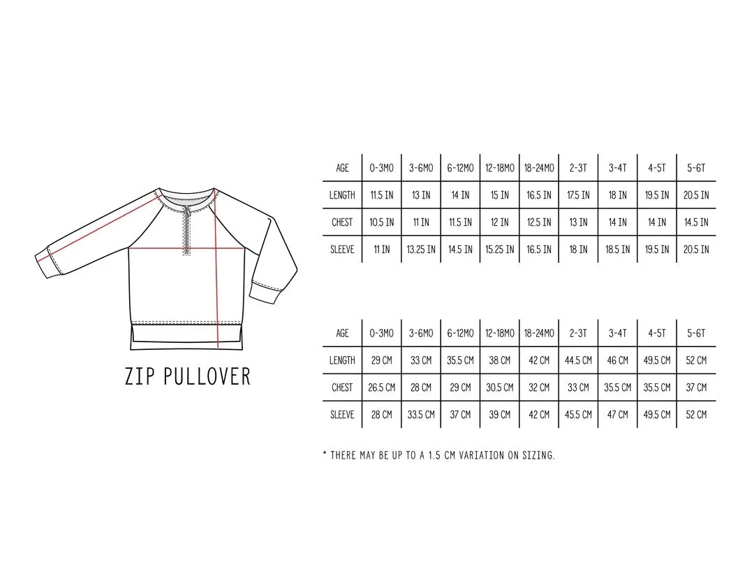 ZIP PULLOVER - DUSTY PLUM